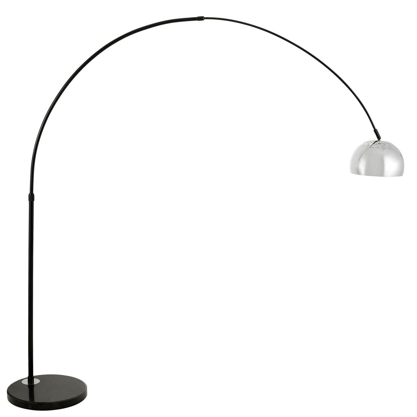 AZURRO C1 BLACK - CHROME FLOOR STANDING LAMP - LuminaLux