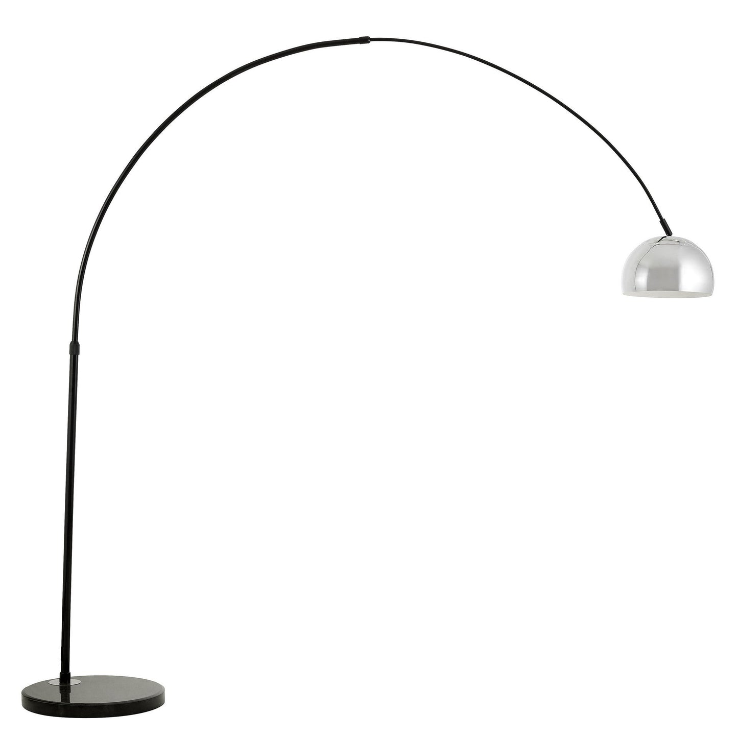 AZURRO C1 BLACK - CHROME FLOOR STANDING LAMP - LuminaLux