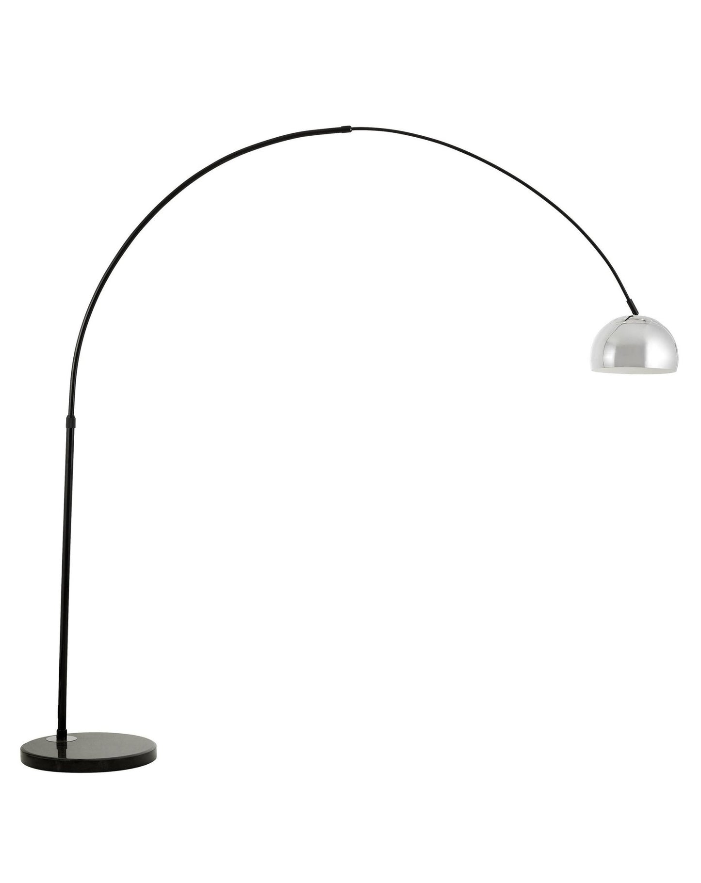 AZURRO C1 BLACK - CHROME FLOOR STANDING LAMP - LuminaLux
