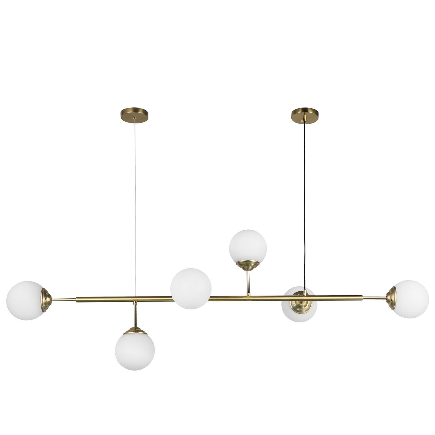 MODERN PENDANT LAMP BRUSHED GOLD FINO W6