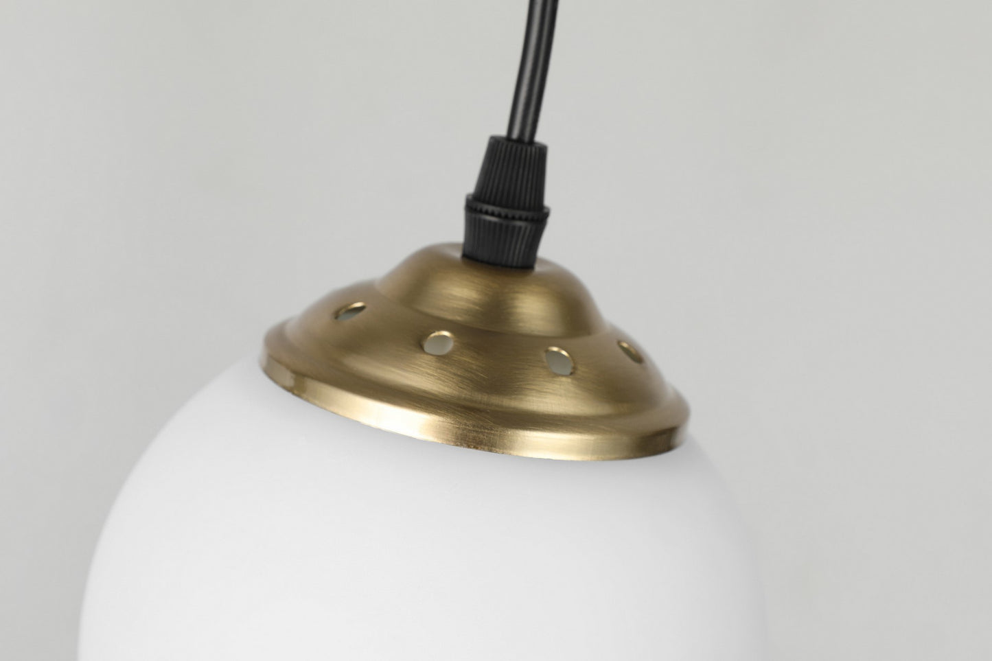 MODERNE DREIFACH-PENDELLEUCHTE GEBÜRSTETES GOLD FINO W3