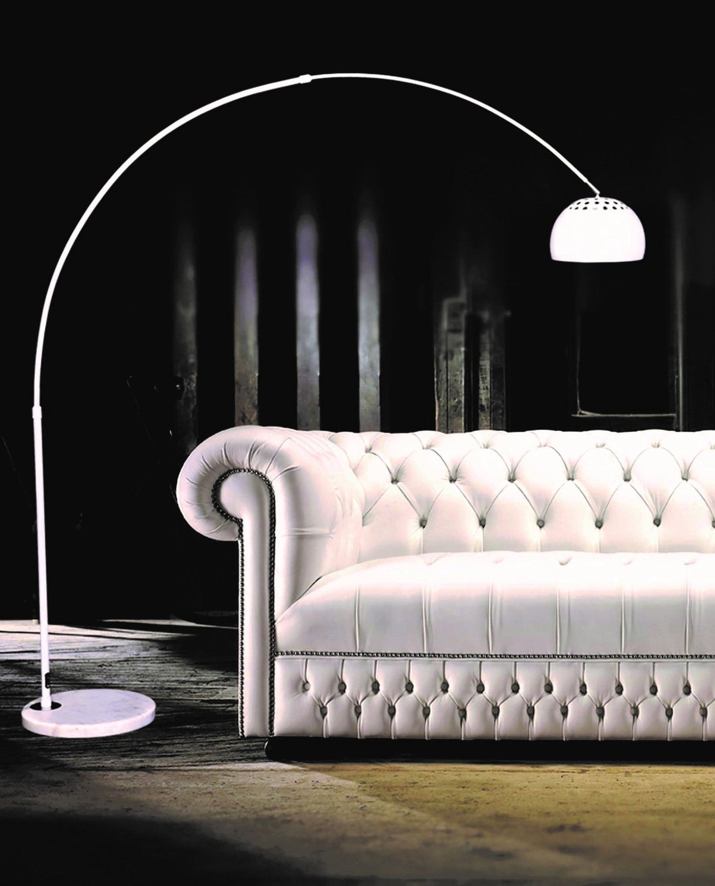 FLOOR STANDING LAMP WHITE AZURRO B1 - LuminaLux