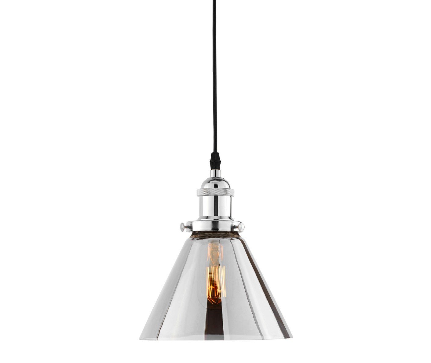 LOFT NUBI CHROME PENDANT LAMP W1 - LuminaLux