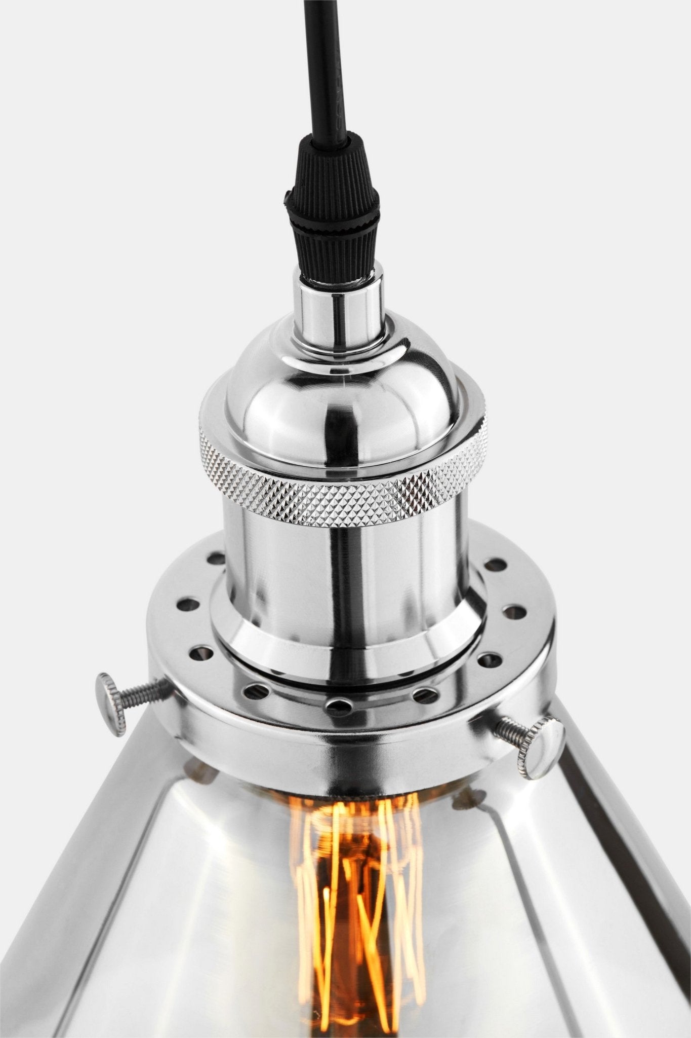 LOFT NUBI CHROME PENDANT LAMP W1 - LuminaLux