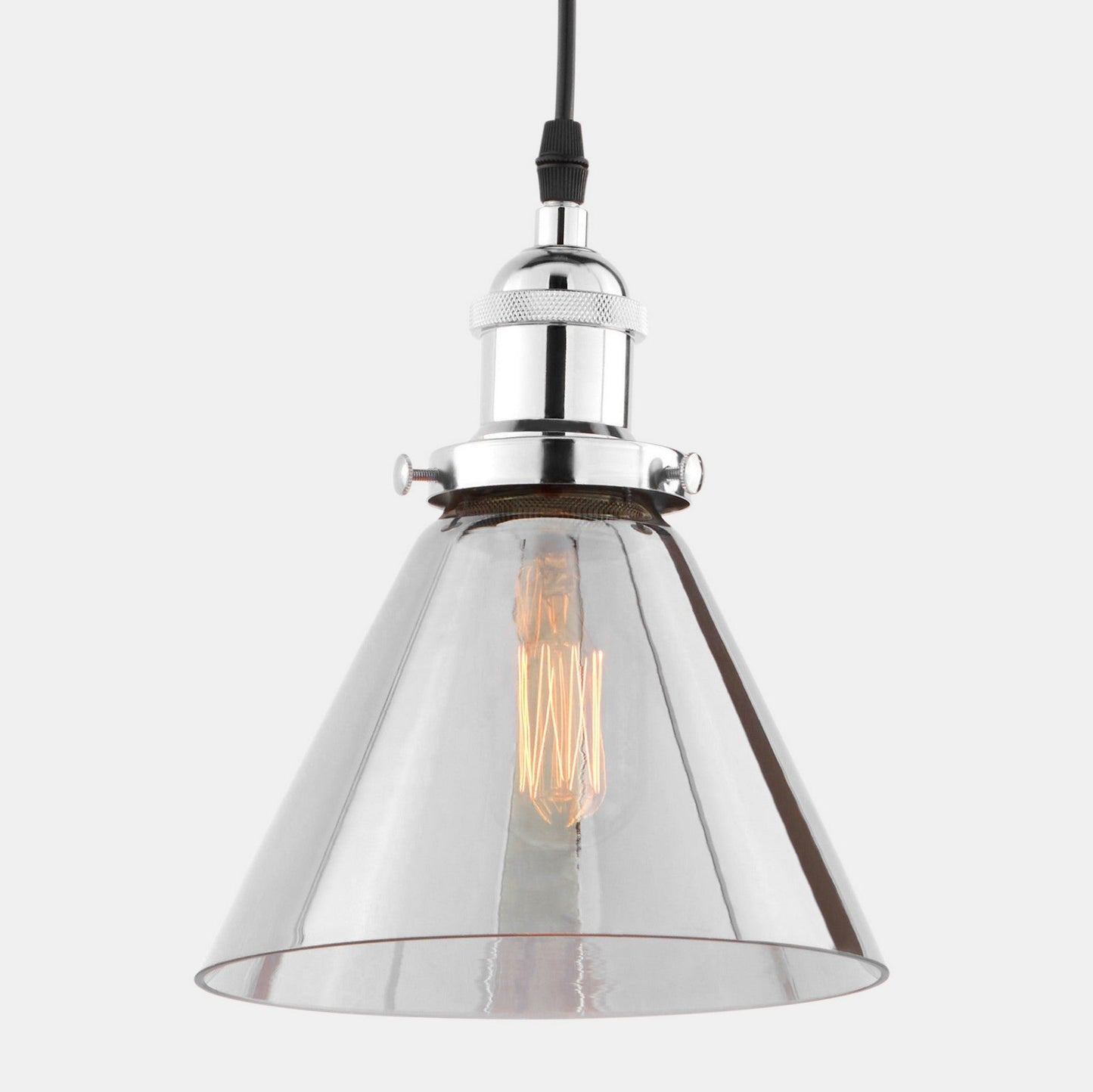 LOFT NUBI CHROME PENDANT LAMP W1 - LuminaLux