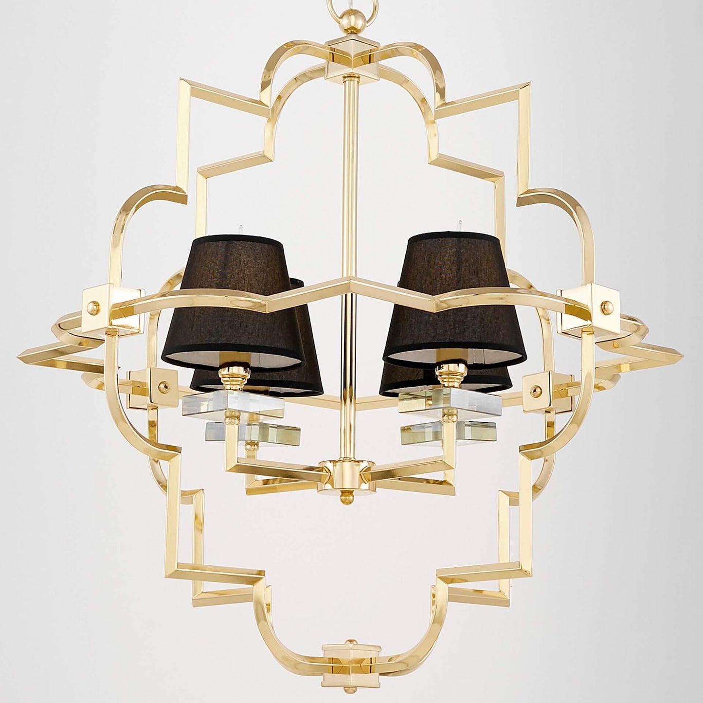 MODERN BLACK AND GOLD BALTIMORE PENDANT LAMP W4 - LuminaLux