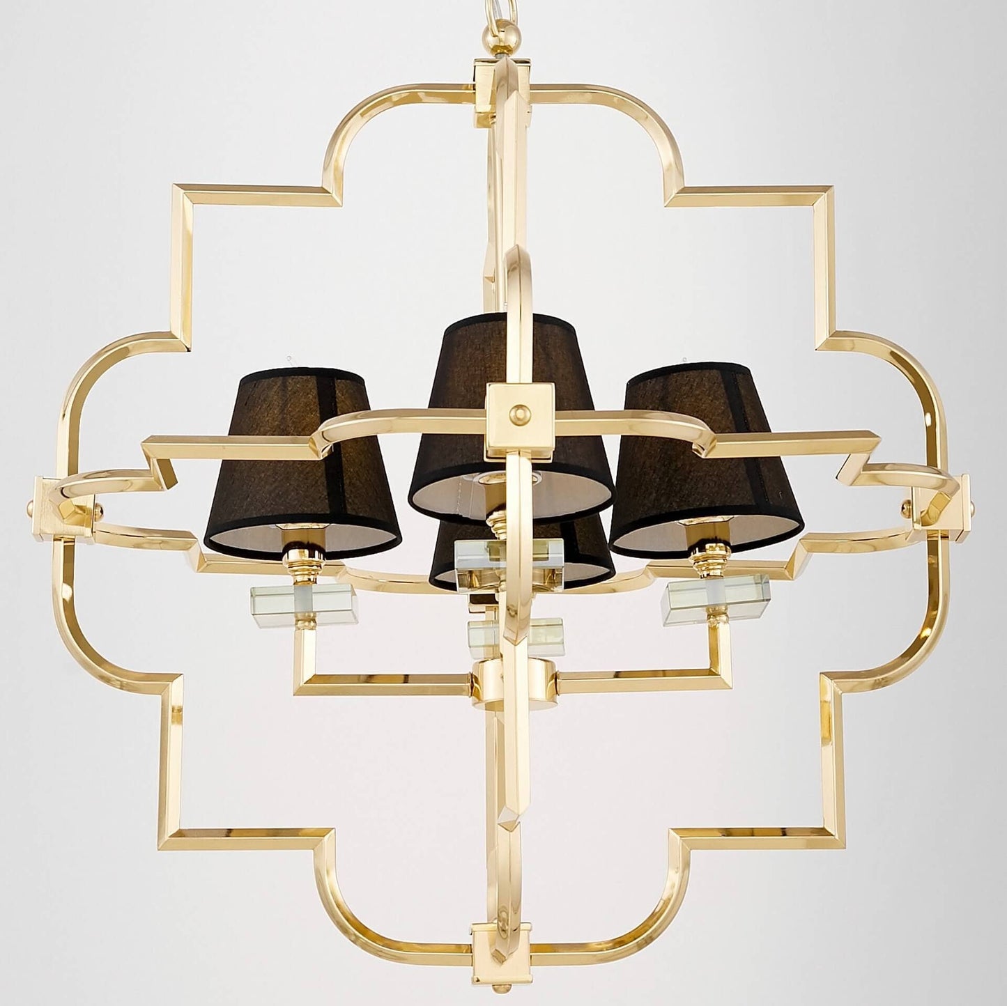 MODERN BLACK AND GOLD BALTIMORE PENDANT LAMP W4 - LuminaLux