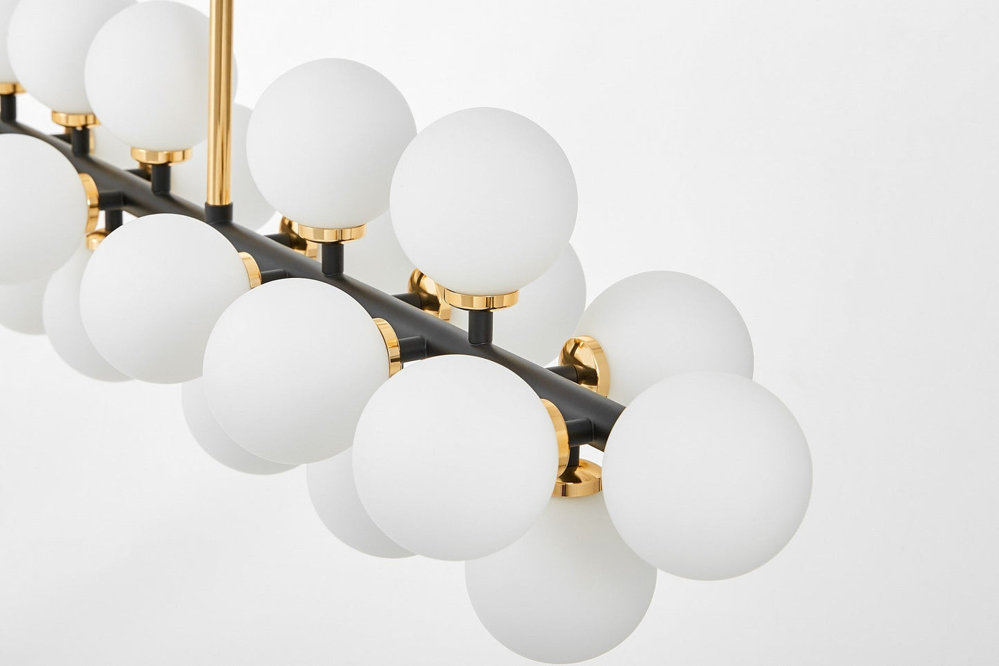 MODERN BLACK AND GOLD PETRICA PENDANT LAMP W24 - LuminaLux