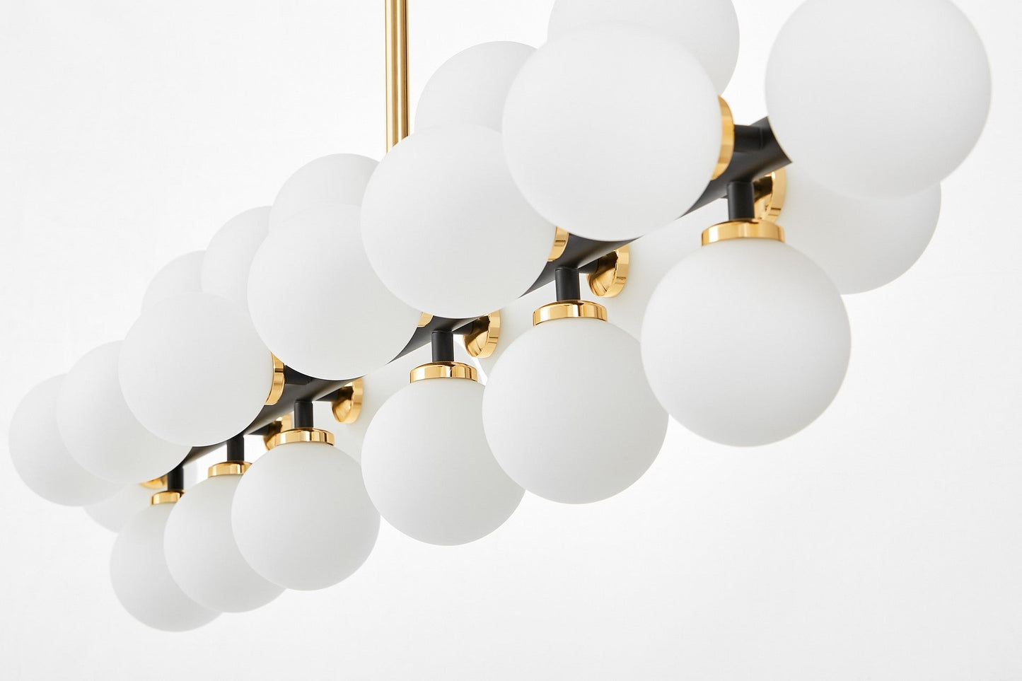 MODERN BLACK AND GOLD PETRICA PENDANT LAMP W24 - LuminaLux