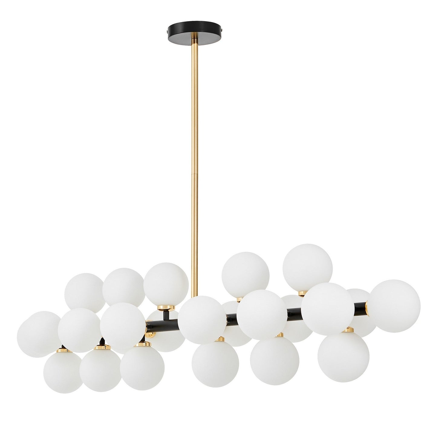 MODERN BLACK AND GOLD PETRICA PENDANT LAMP W24 - LuminaLux