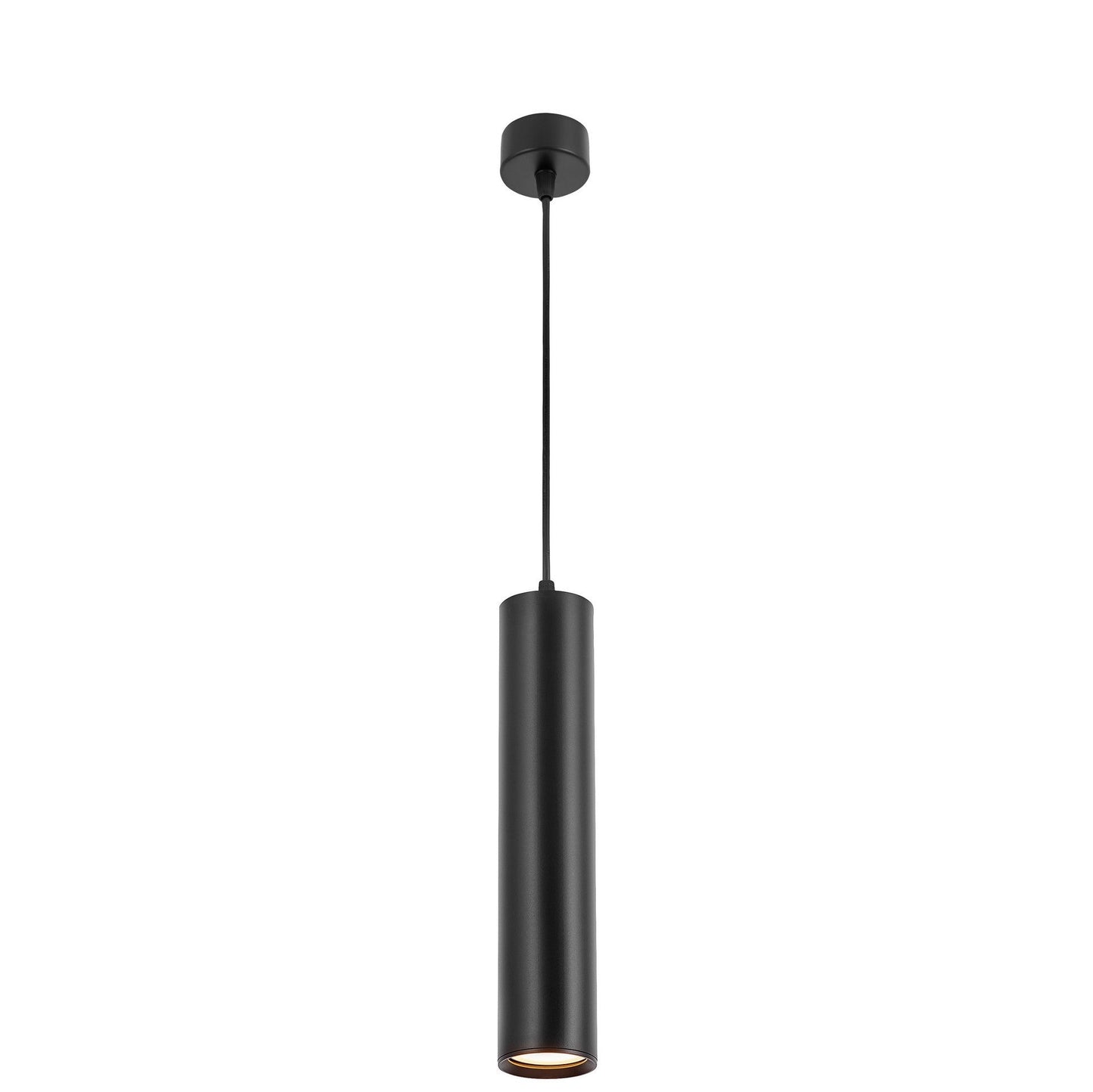 MODERN BLACK TUBE PENDANT LAMP LINEO W1 - LuminaLux