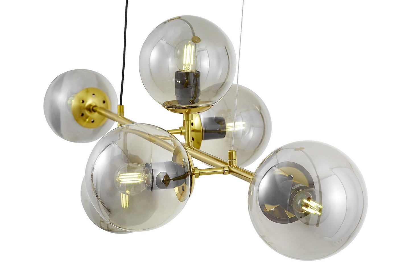 MODERN BRASS PENDANT LAMP CEREDO W6 - LuminaLux