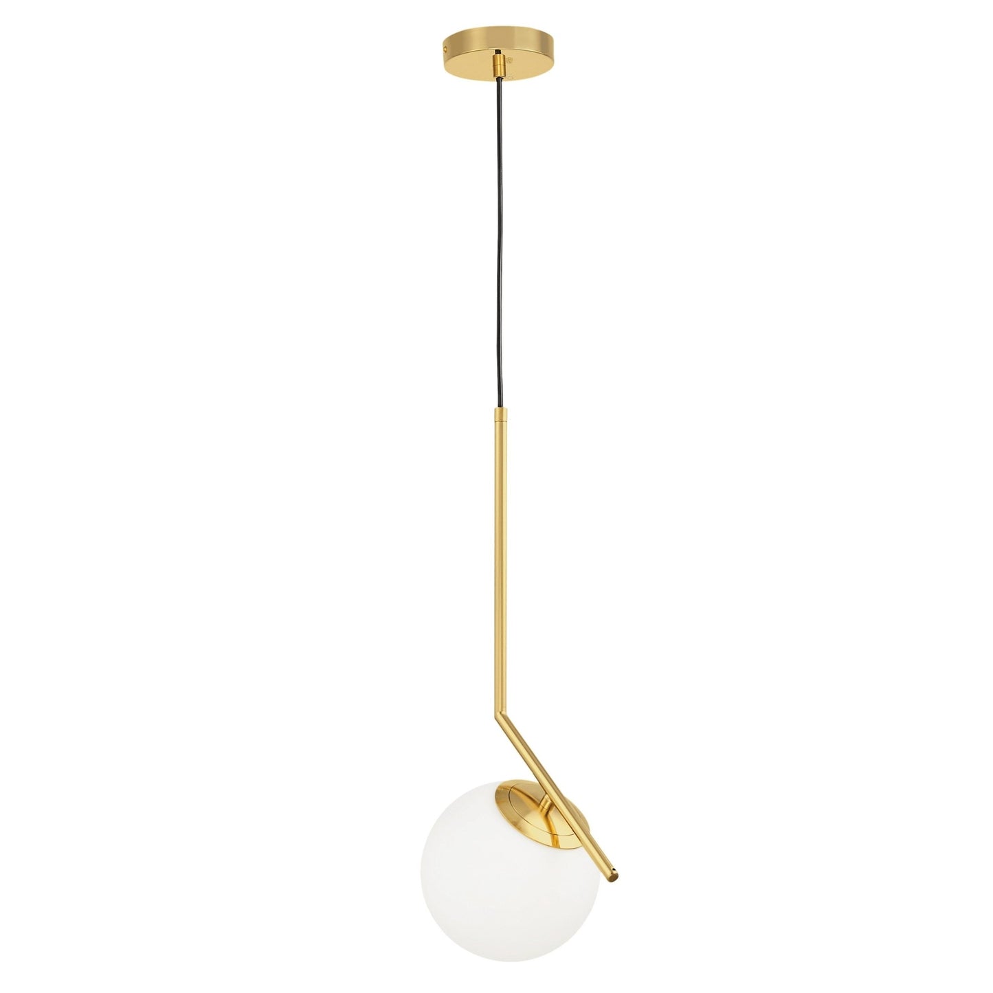 MODERN BRASS PENDANT LAMP SORENTO D15 - LuminaLux