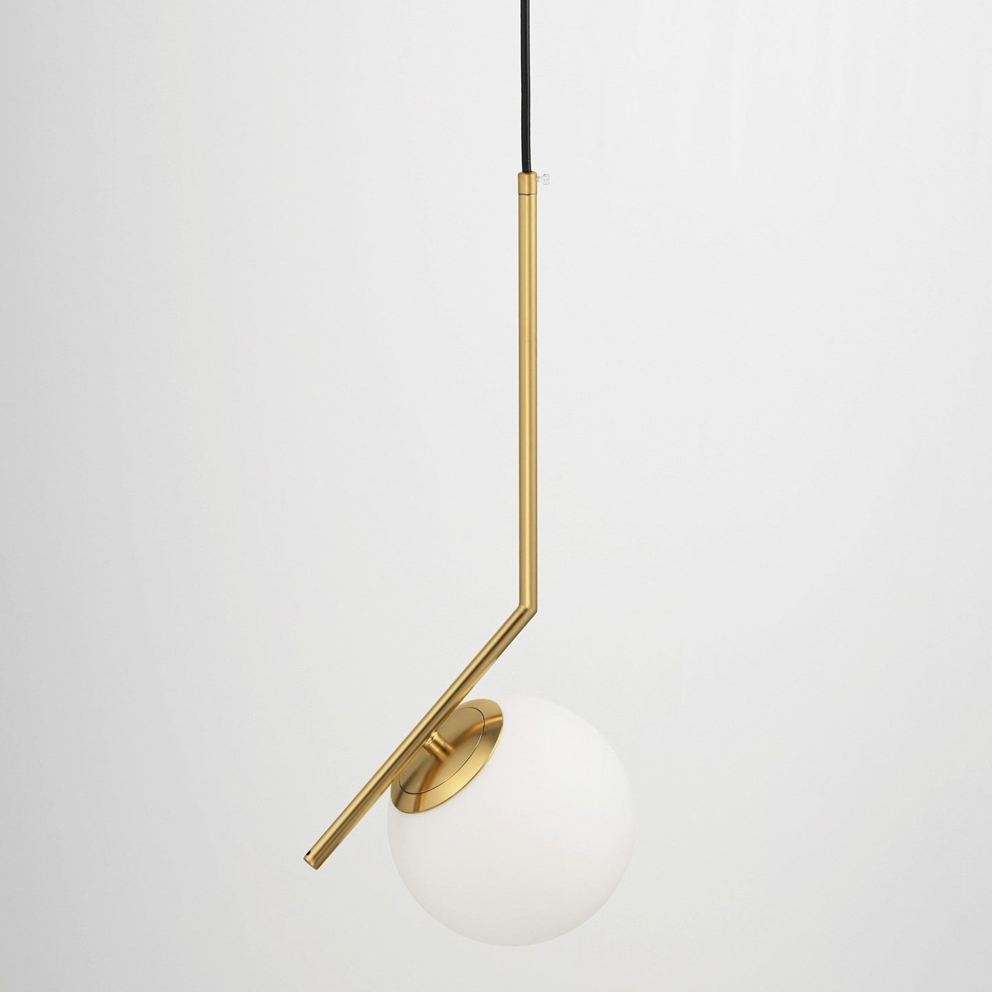 MODERN BRASS PENDANT LAMP SORENTO D15 - LuminaLux