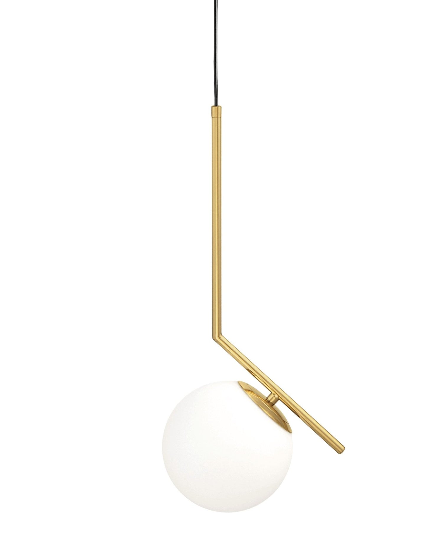 MODERN BRASS PENDANT LAMP SORENTO D15 - LuminaLux