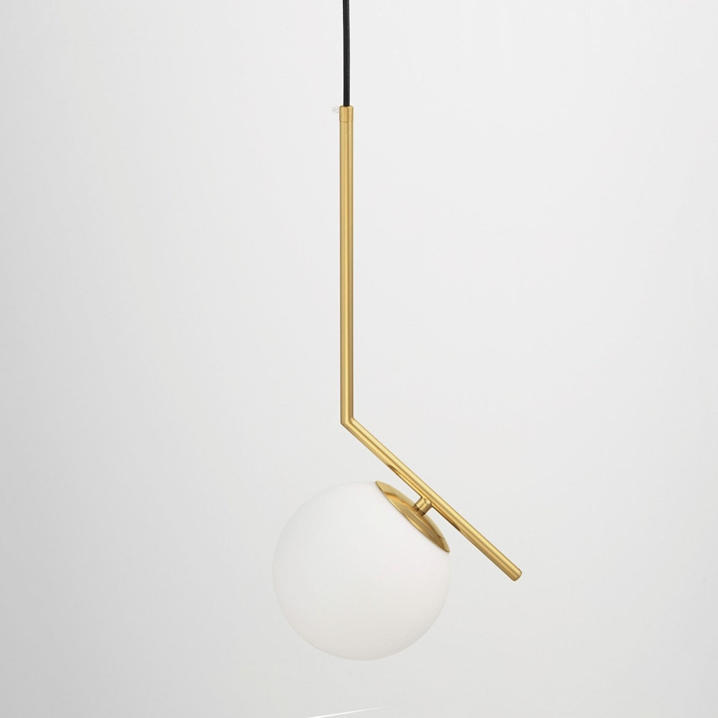 MODERN BRASS PENDANT LAMP SORENTO D15 - LuminaLux