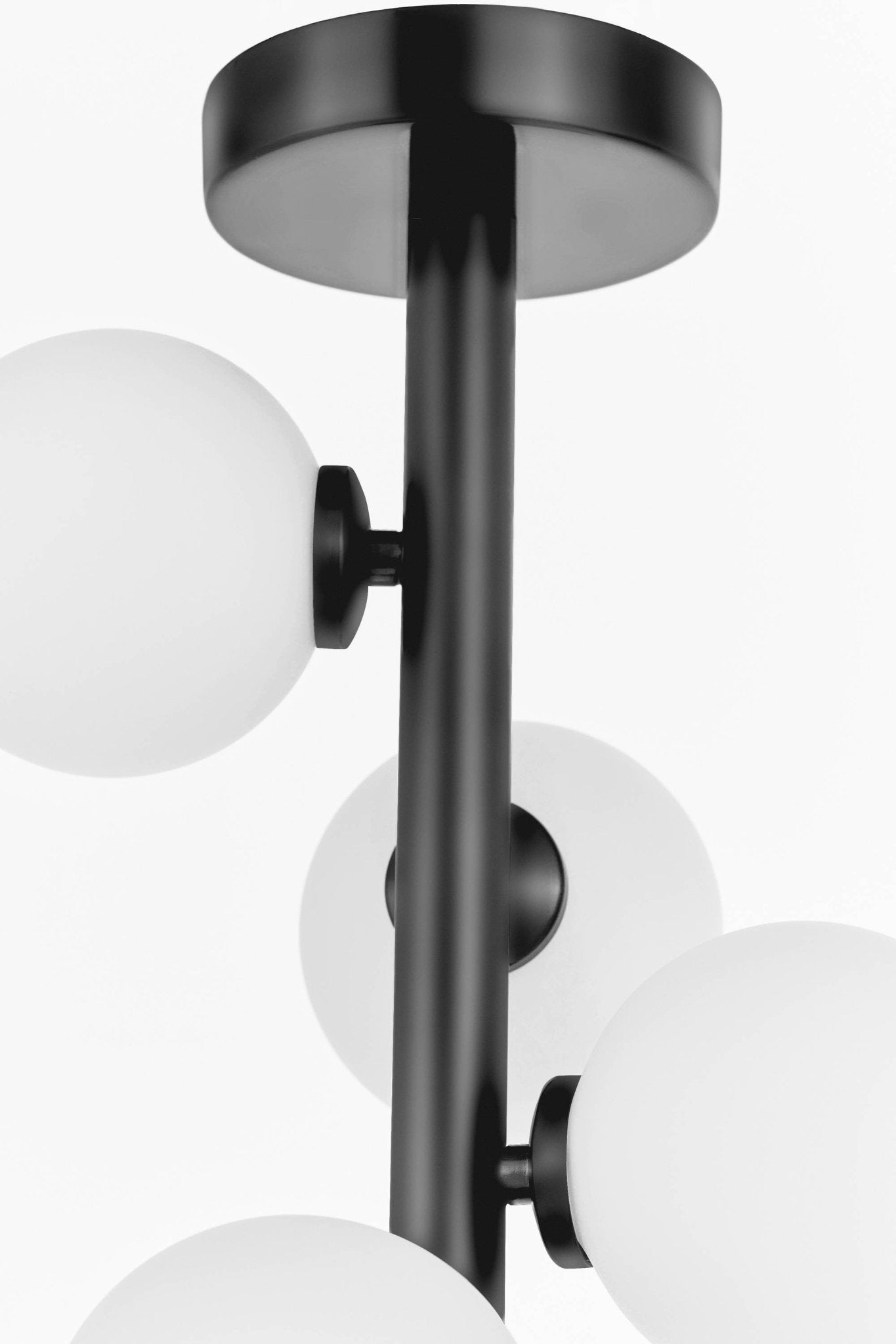MODERN CEILING LAMP BLACK PETRICA W7 - LuminaLux