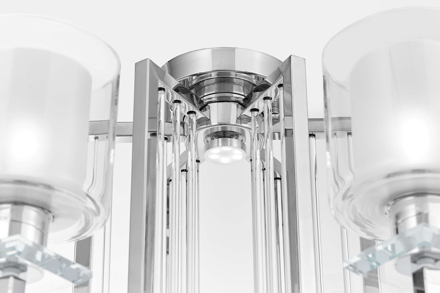 MODERN CHROME CEILING LAMP MANHATTAN W6 - LuminaLux