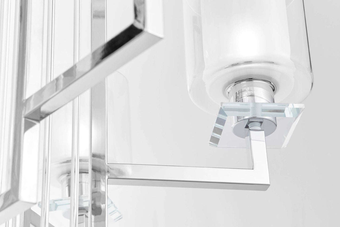 MODERN CHROME CEILING LAMP MANHATTAN W6 - LuminaLux
