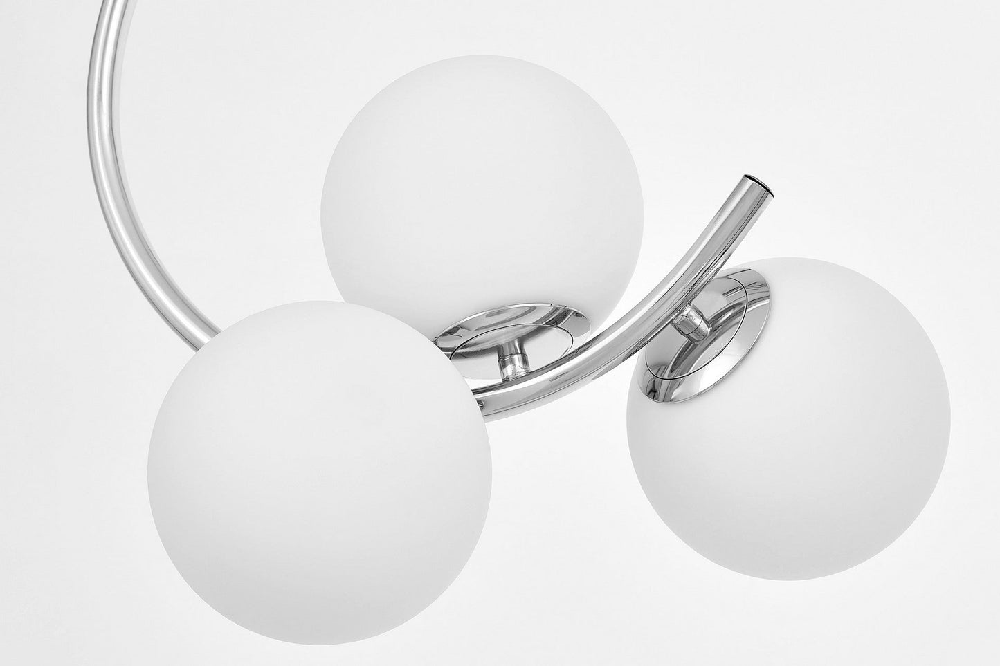 MODERN CHROME PENDANT LAMP BONIO W3 - LuminaLux