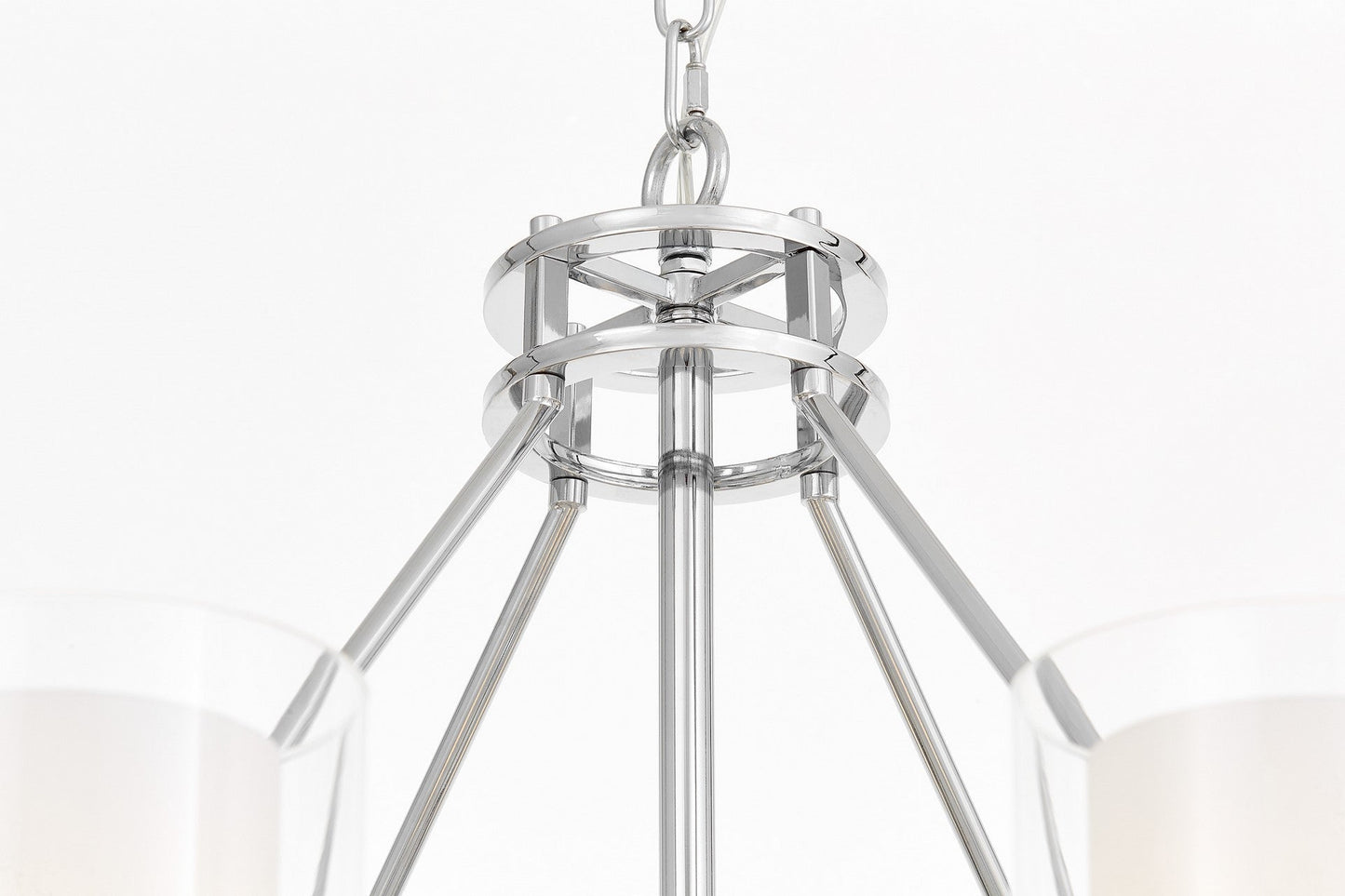 MODERN CHROME PENDANT LAMP MARIETTA W8 - LuminaLux