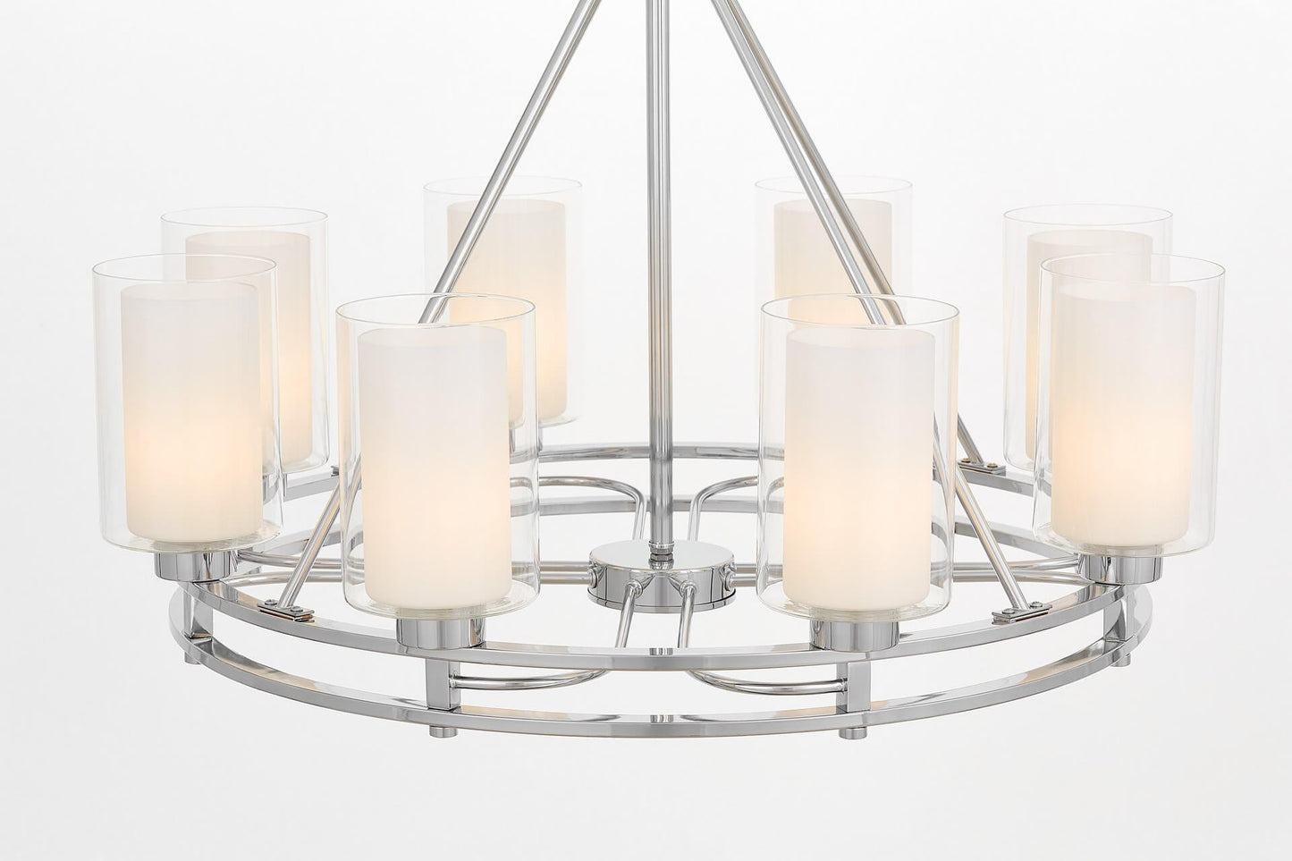 MODERN CHROME PENDANT LAMP MARIETTA W8 - LuminaLux