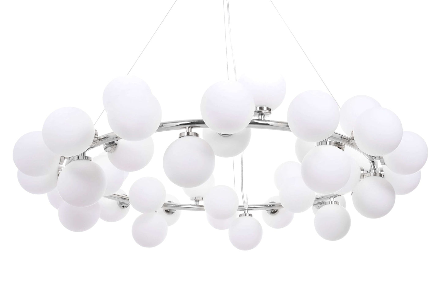 MODERN CHROME PENDANT LAMP MARSIAD W40 - LuminaLux