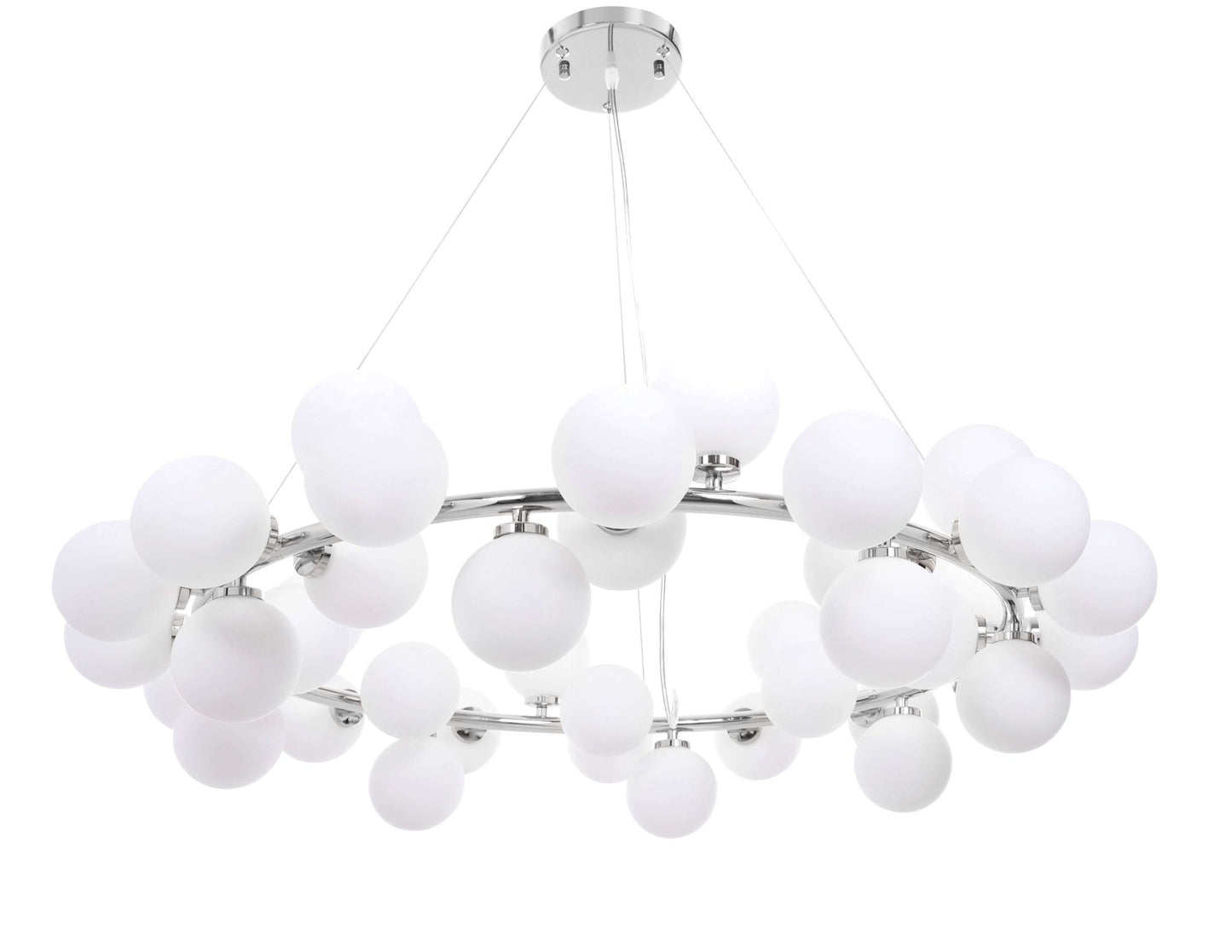 MODERN CHROME PENDANT LAMP MARSIAD W40 - LuminaLux