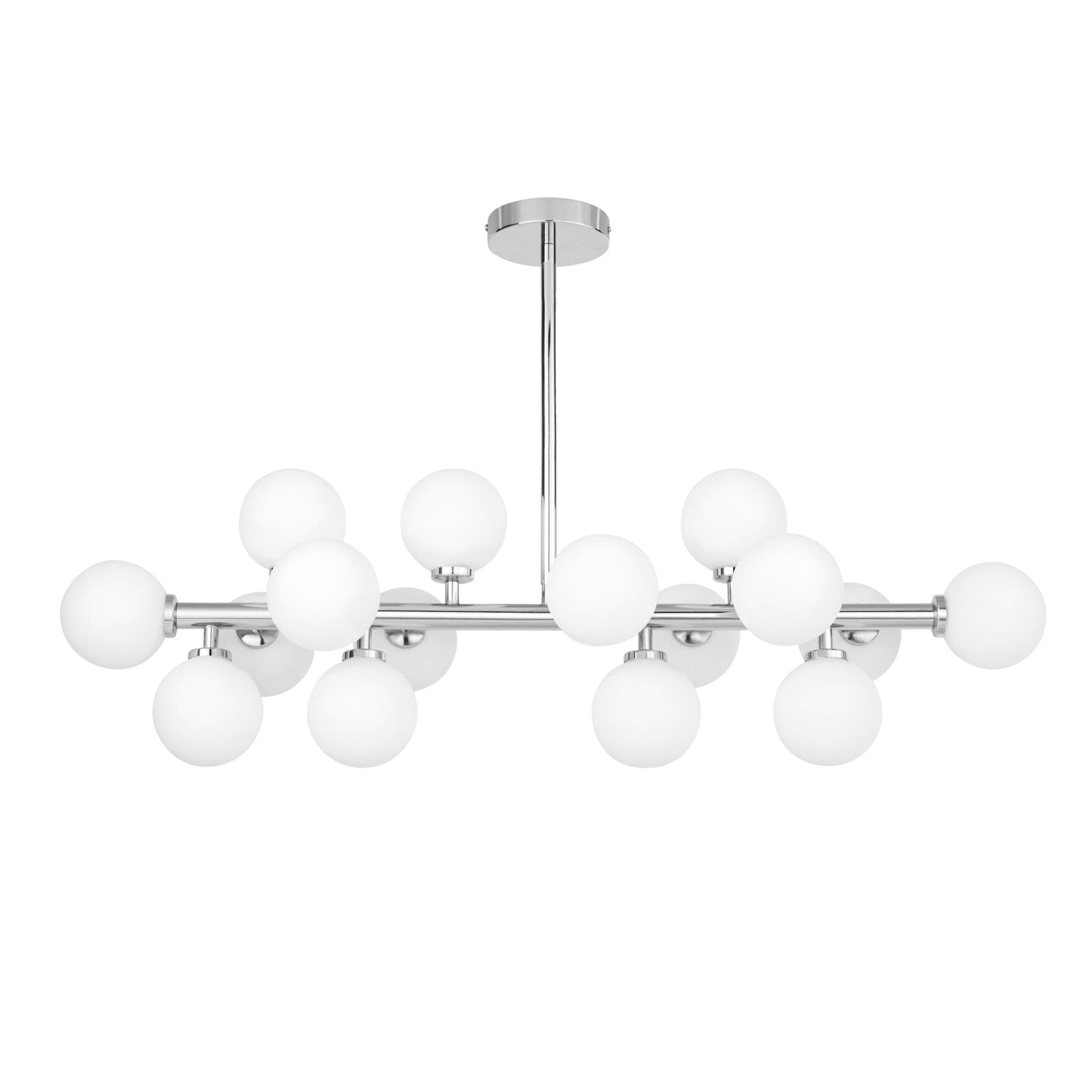 MODERN CHROME PENDANT LAMP PETRICA W16 - LuminaLux