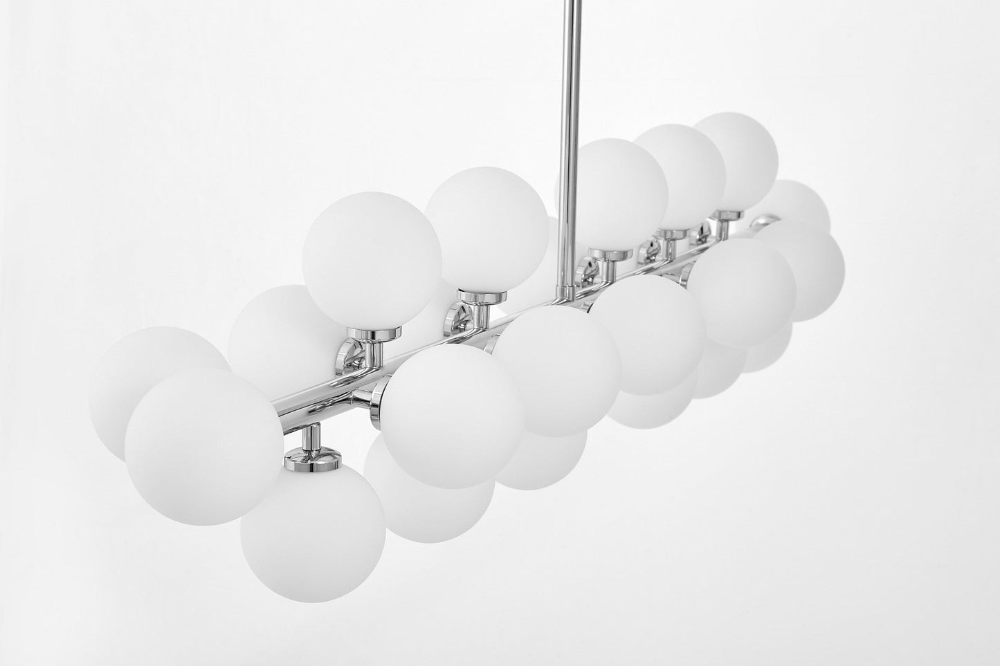 MODERN CHROME PENDANT LAMP PETRICA W24 - LuminaLux