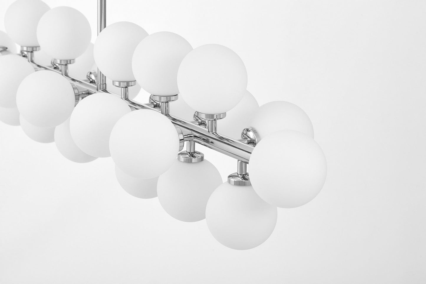 MODERN CHROME PENDANT LAMP PETRICA W24 - LuminaLux
