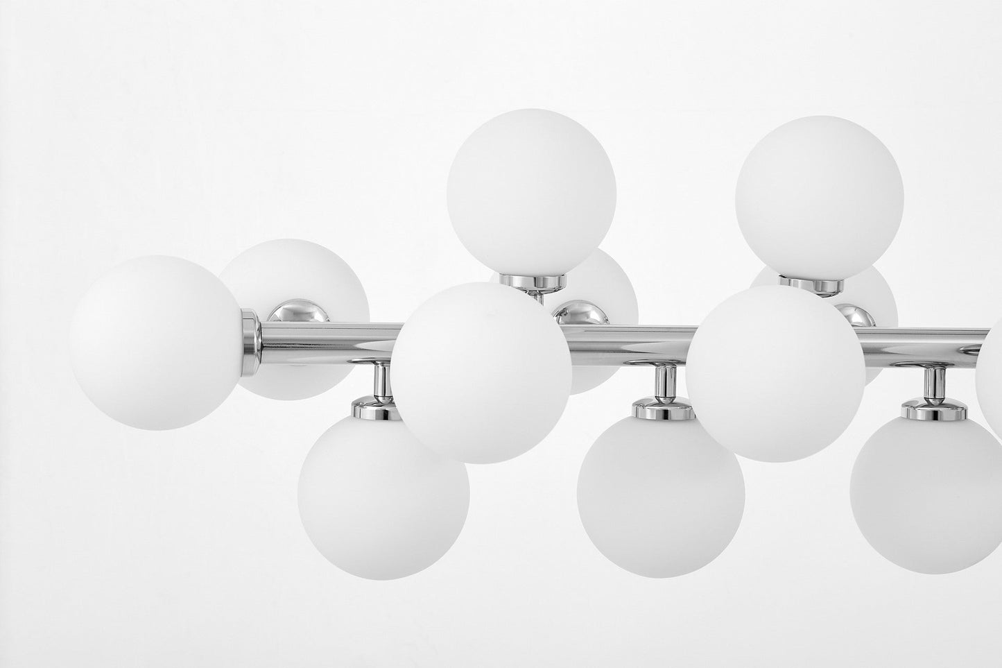 MODERN CHROME PENDANT LAMP PETRICA W24 - LuminaLux
