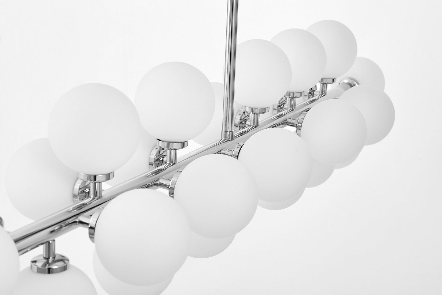 MODERN CHROME PENDANT LAMP PETRICA W24 - LuminaLux