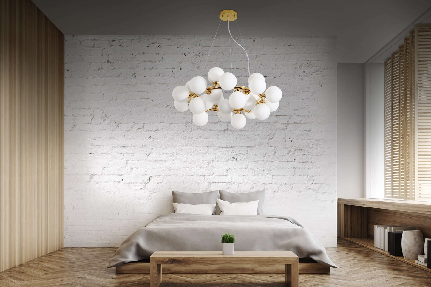 MODERN GOLD MARSIAD PENDANT LAMP W25 - LuminaLux