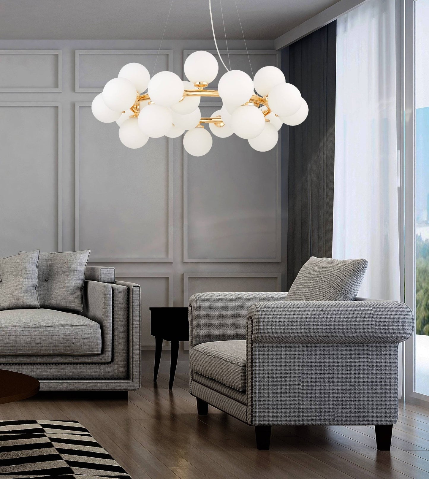 MODERN GOLD MARSIAD PENDANT LAMP W25 - LuminaLux