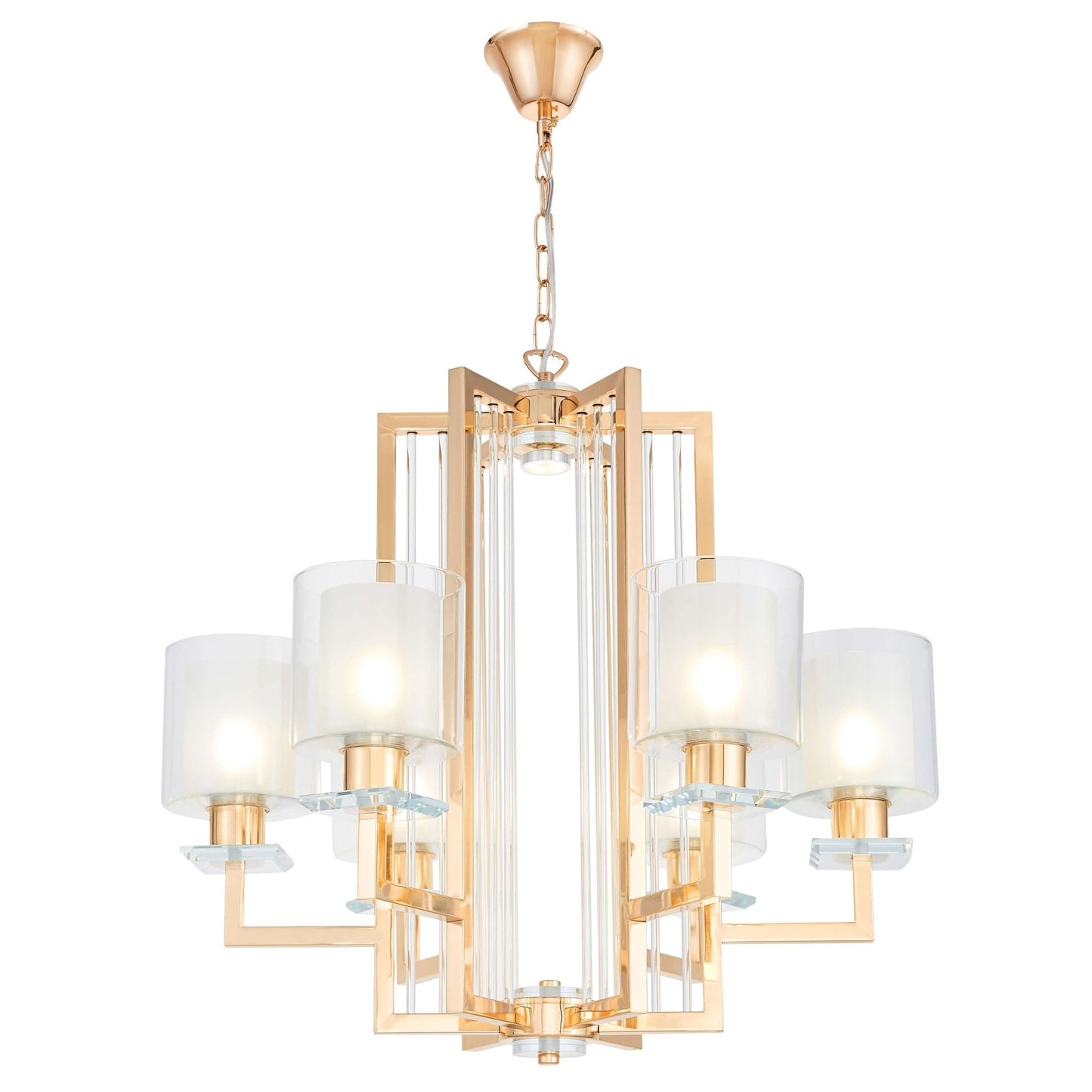 MODERN GOLD PENDANT LAMP MANHATTAN - LuminaLux