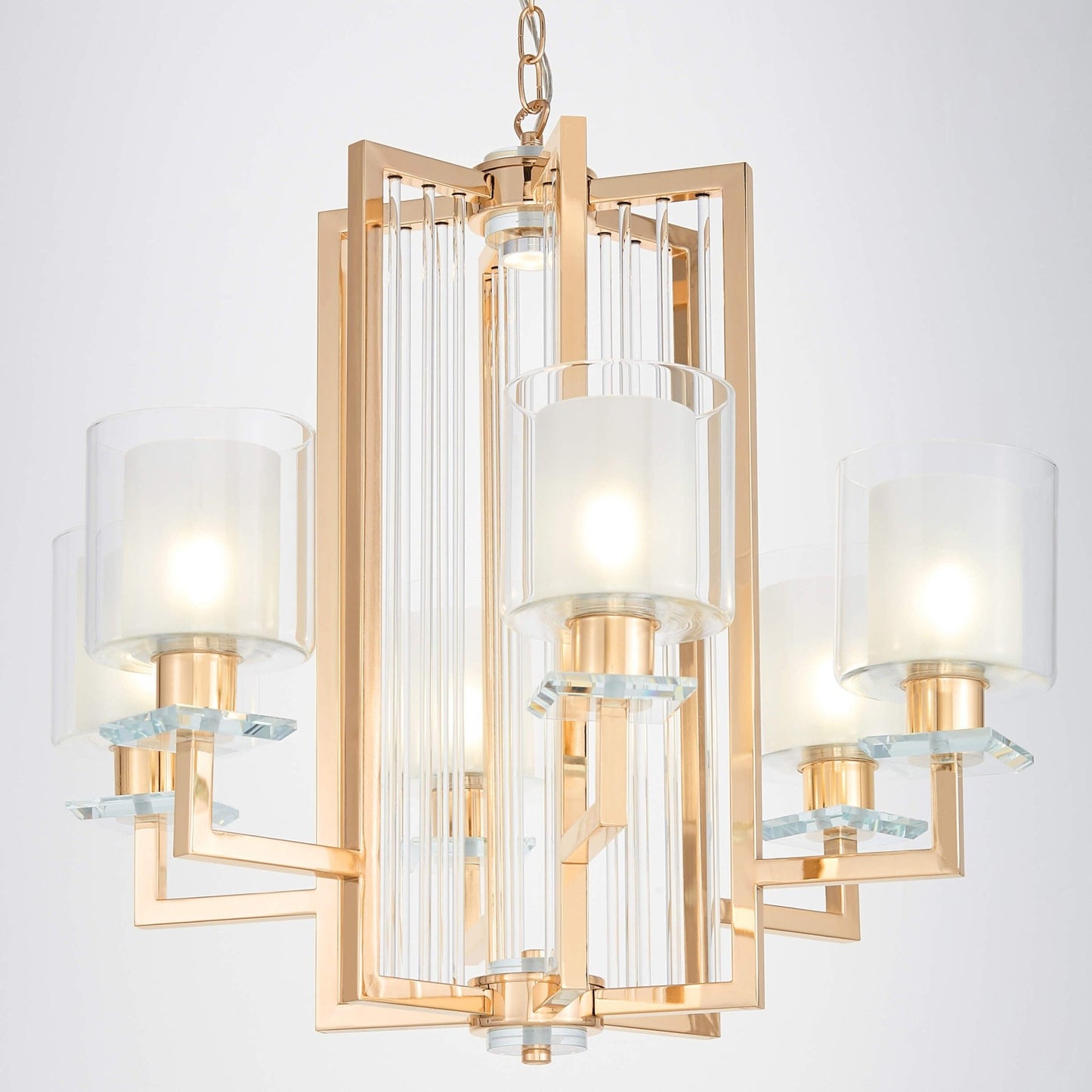 MODERN GOLD PENDANT LAMP MANHATTAN - LuminaLux