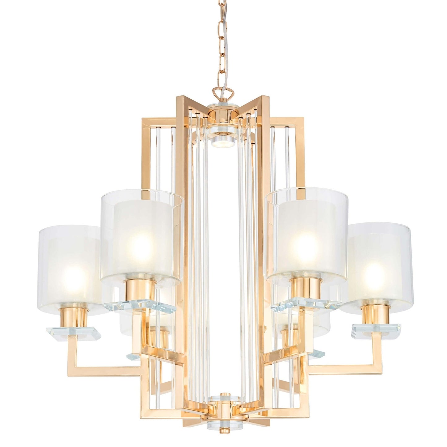 MODERN GOLD PENDANT LAMP MANHATTAN - LuminaLux