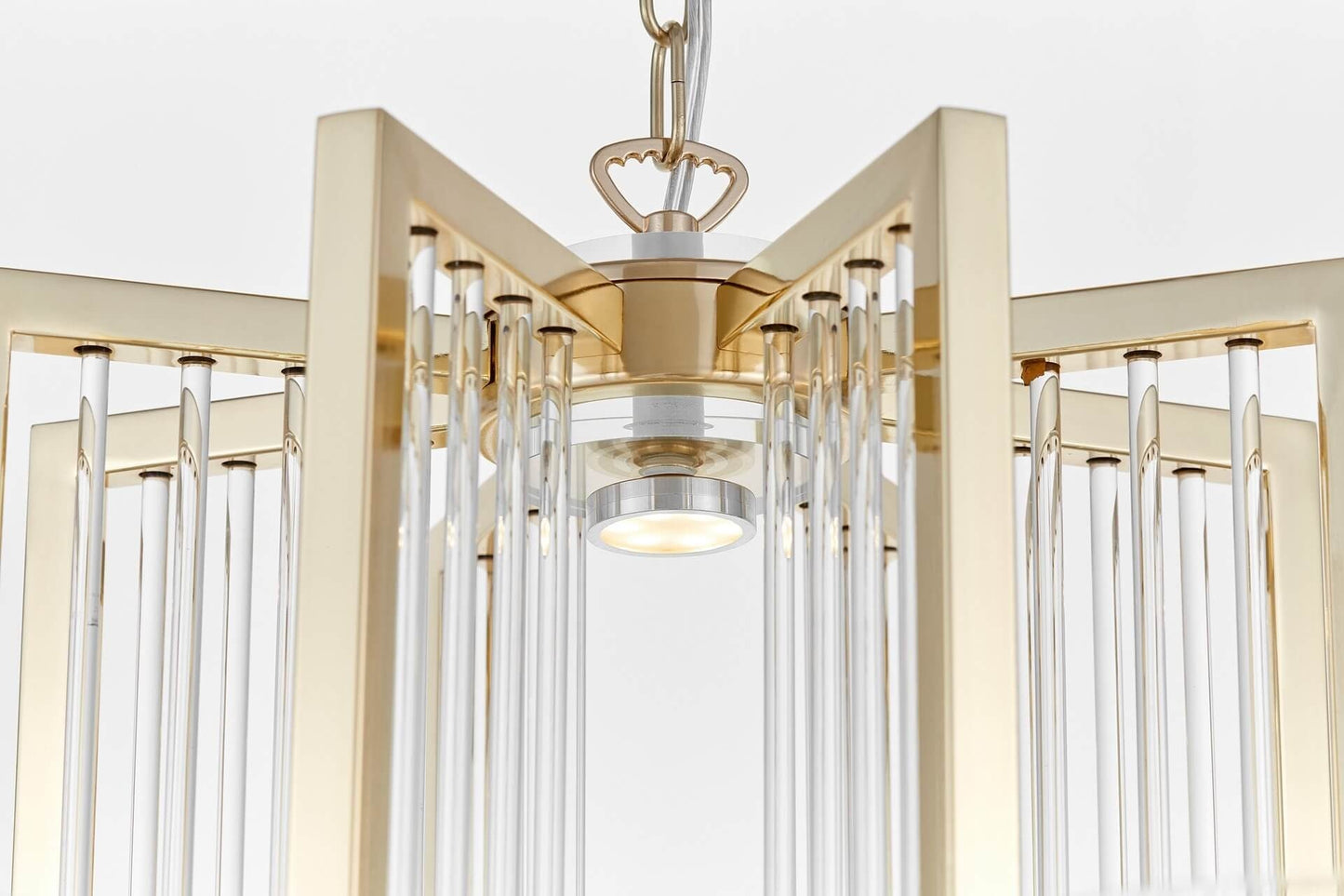 MODERN GOLD PENDANT LAMP MANHATTAN W8 - LuminaLux