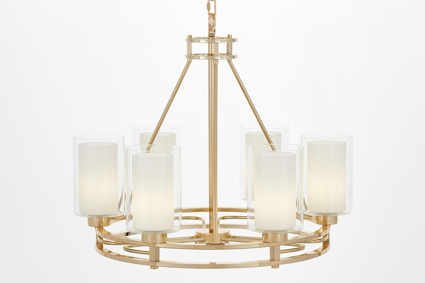 MODERN GOLD PENDANT LAMP MARIETTA W6 - LuminaLux