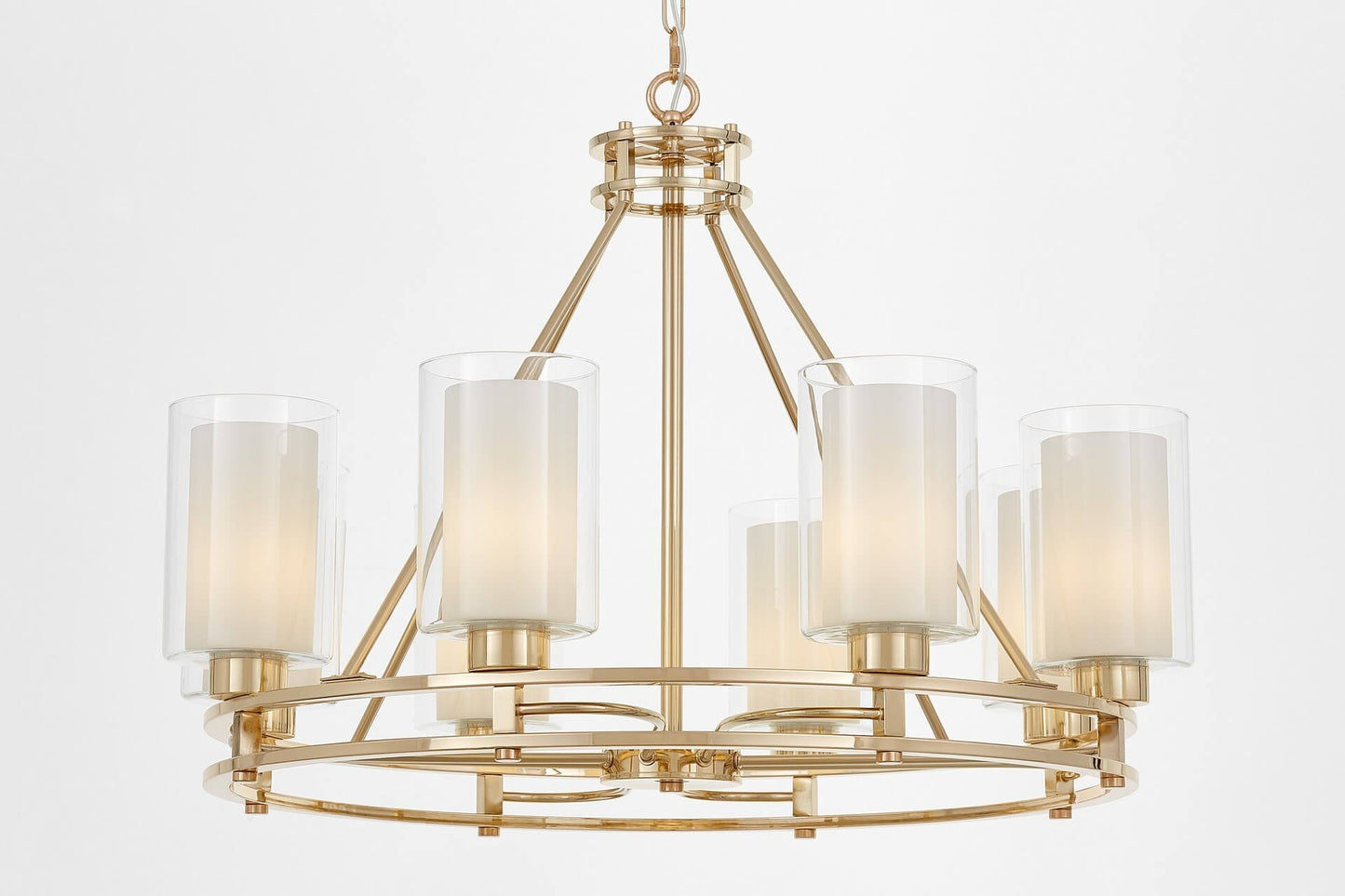 MODERN GOLD PENDANT LAMP MARIETTA W8 - LuminaLux