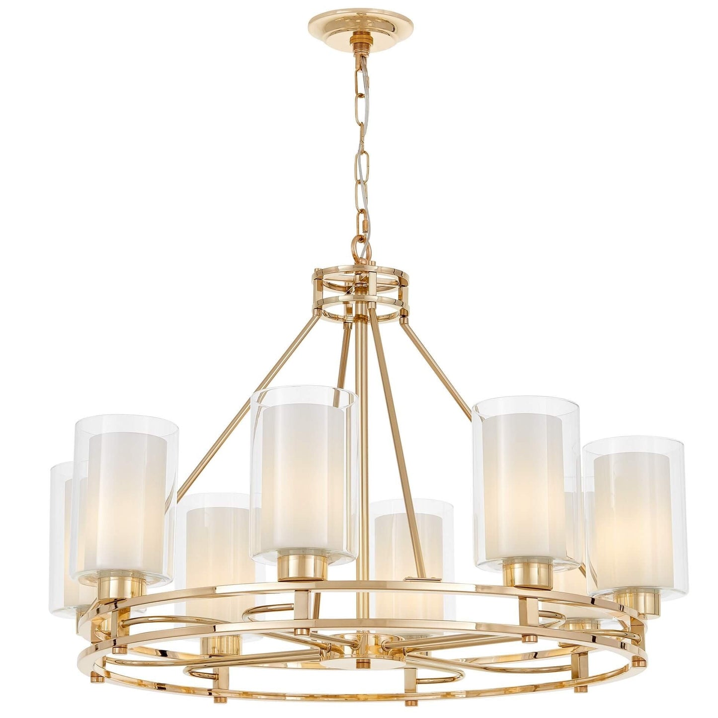 MODERN GOLD PENDANT LAMP MARIETTA W8 - LuminaLux