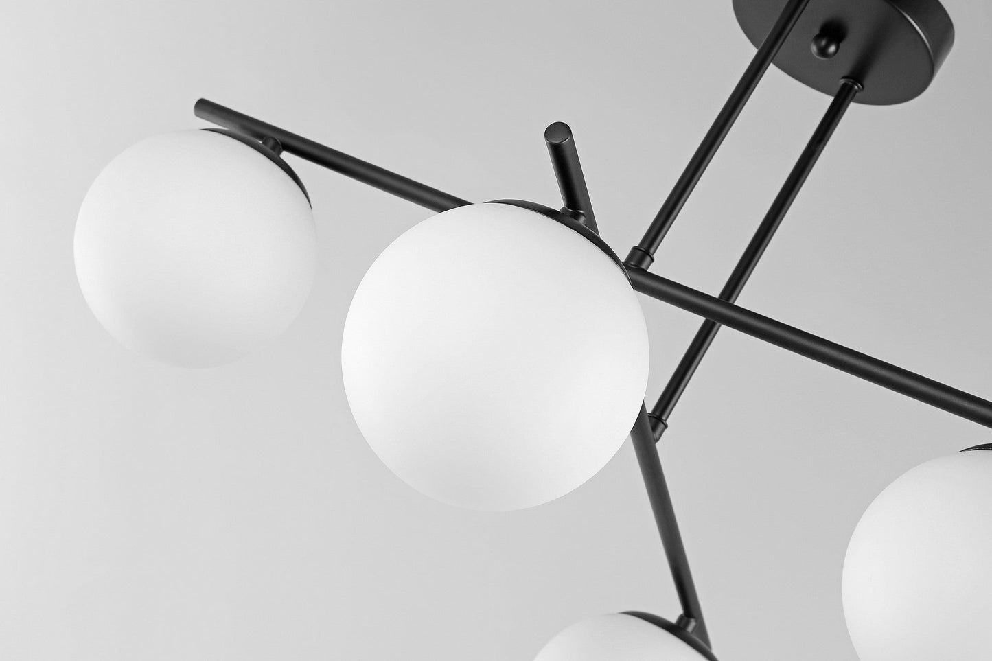 MODERN PENDANT CEILING LAMP BLACK LEDO W4 - LuminaLux