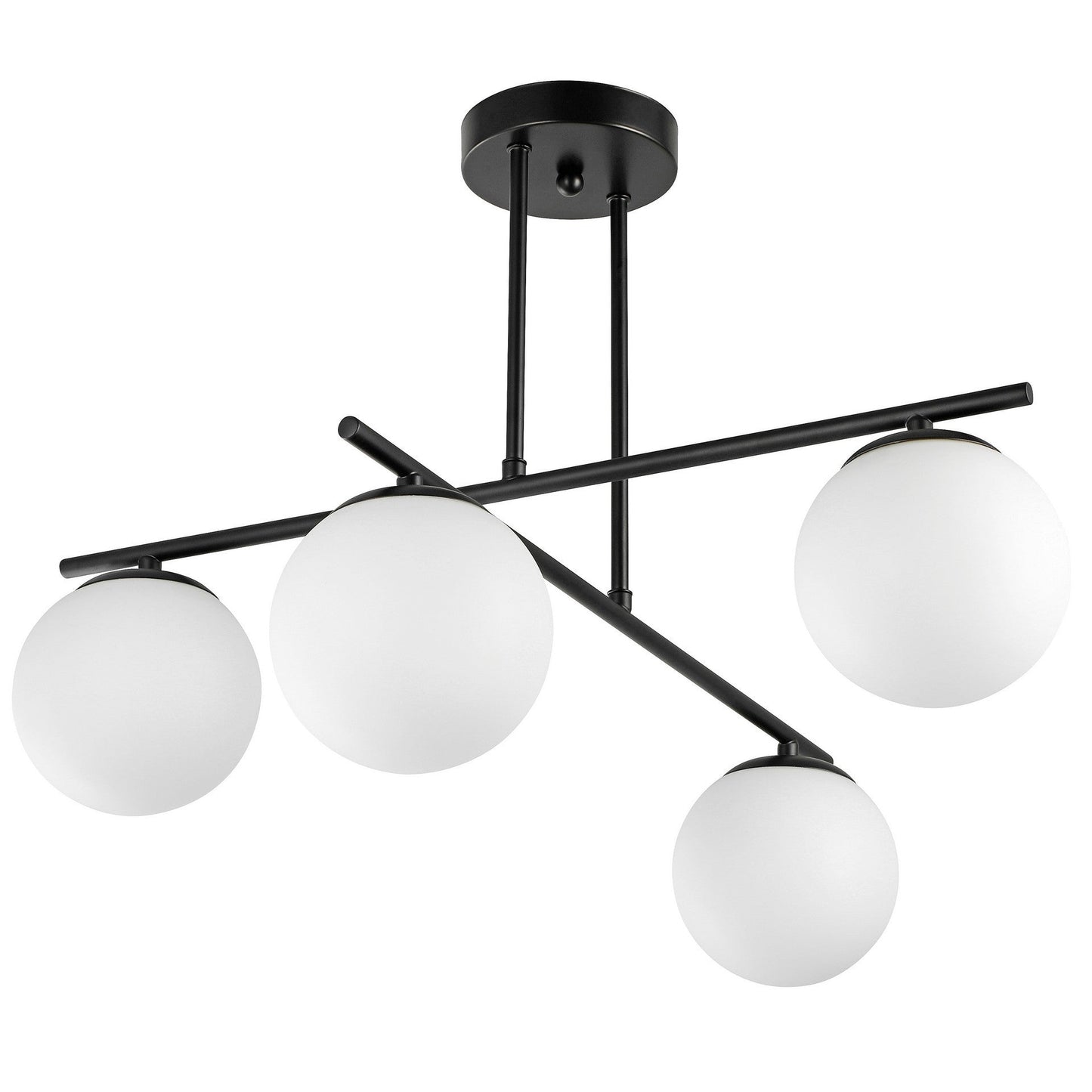 MODERN PENDANT CEILING LAMP BLACK LEDO W4 - LuminaLux