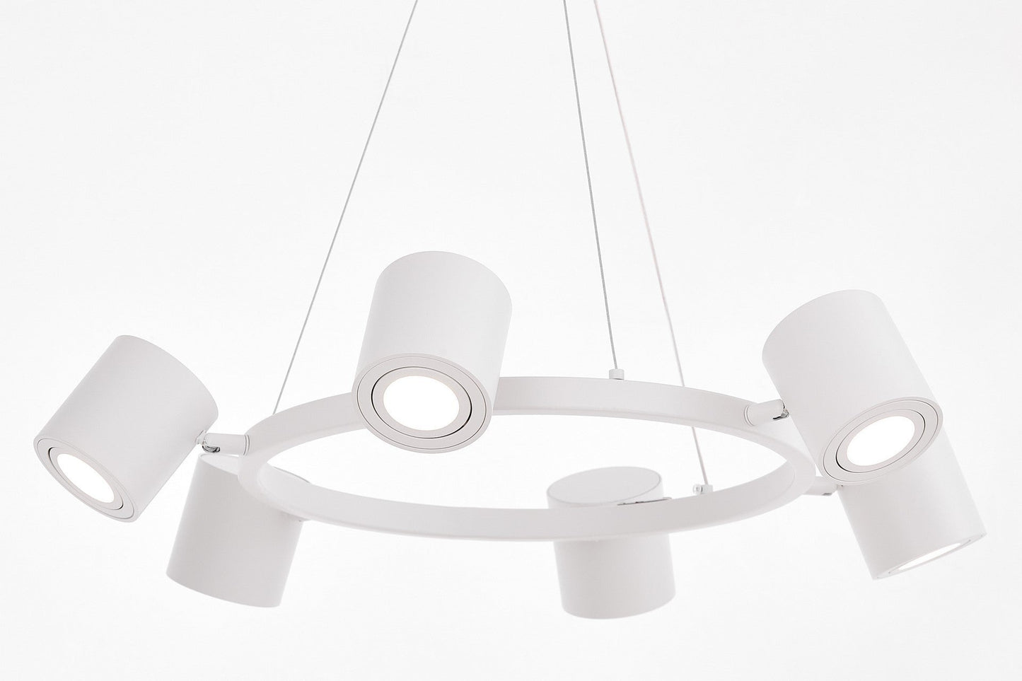 MODERN PENDANT LAMP WHITE BOLT W6 - LuminaLux