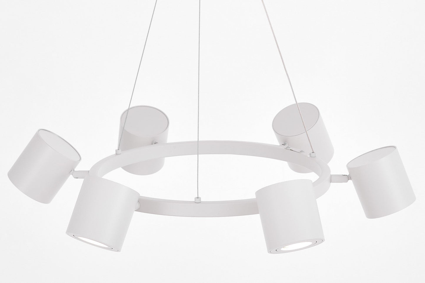 MODERN PENDANT LAMP WHITE BOLT W6 - LuminaLux