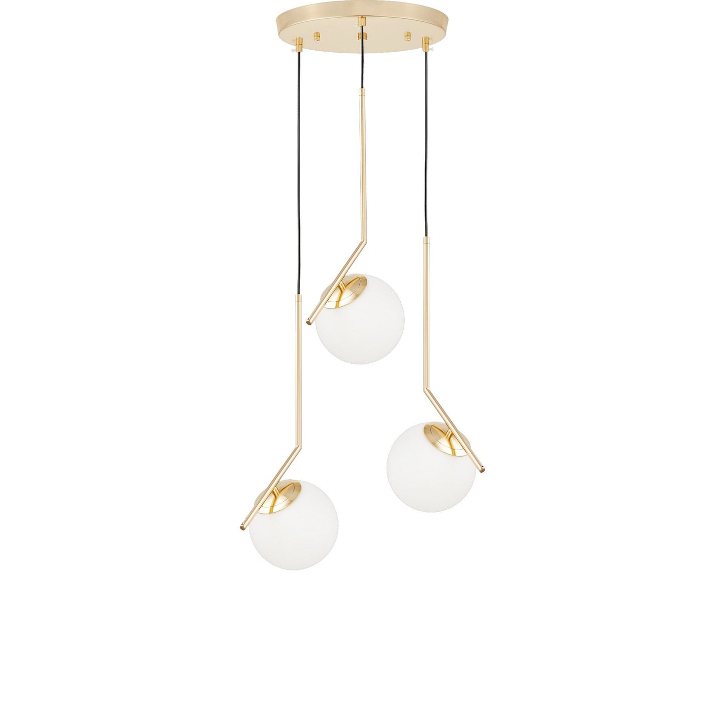 MODERN TRIPLE GOLD PENDANT LAMP SORENTO - LuminaLux