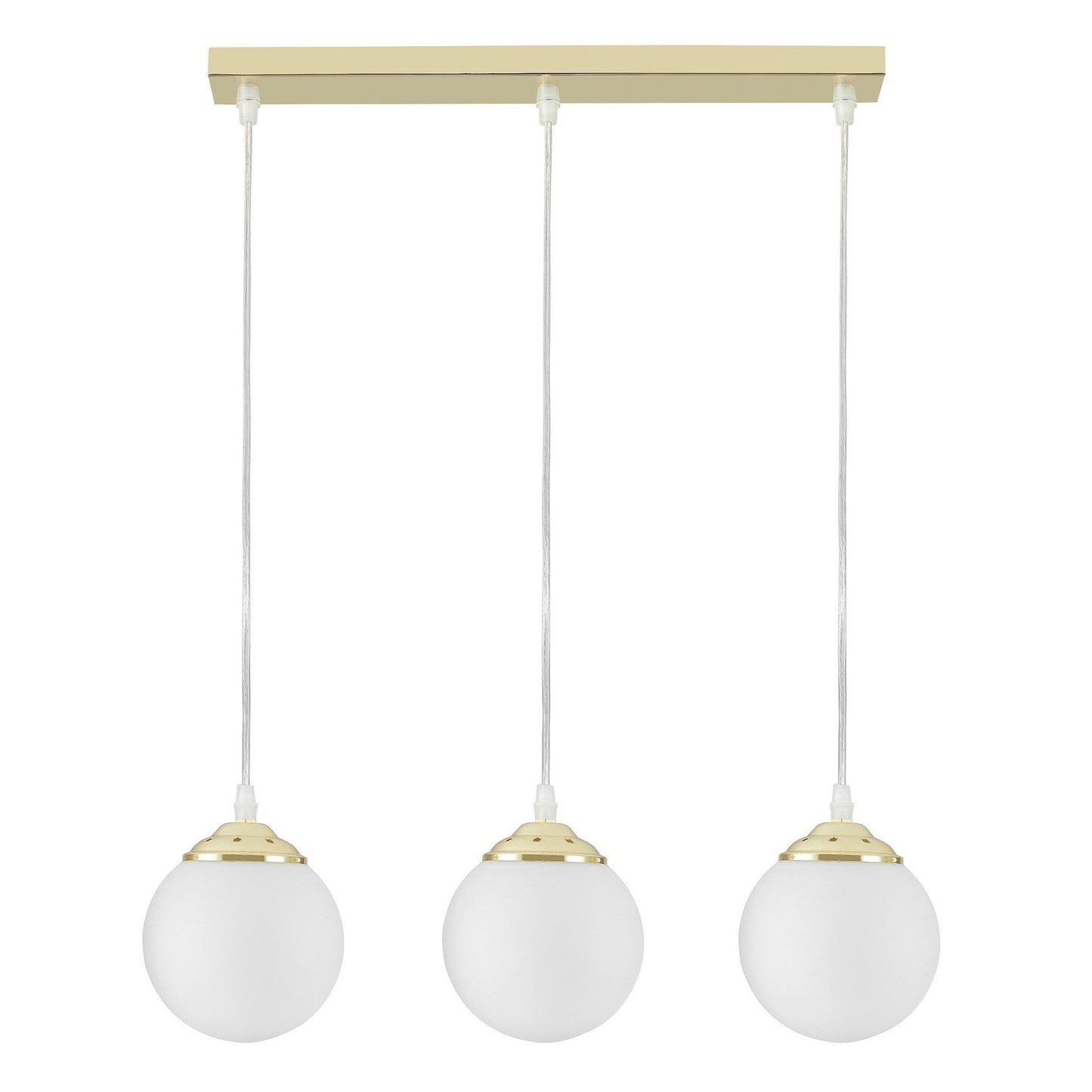 MODERN TRIPLE PENDANT LAMP CLASSIC GOLD FINO W3 - LuminaLux