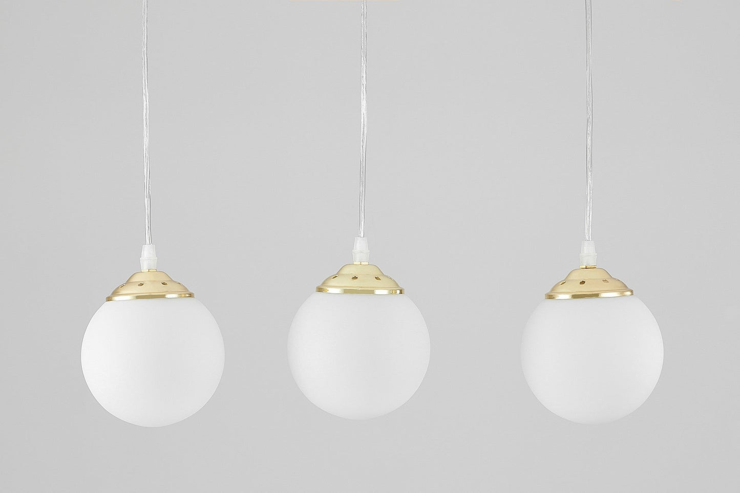 MODERN TRIPLE PENDANT LAMP CLASSIC GOLD FINO W3 - LuminaLux