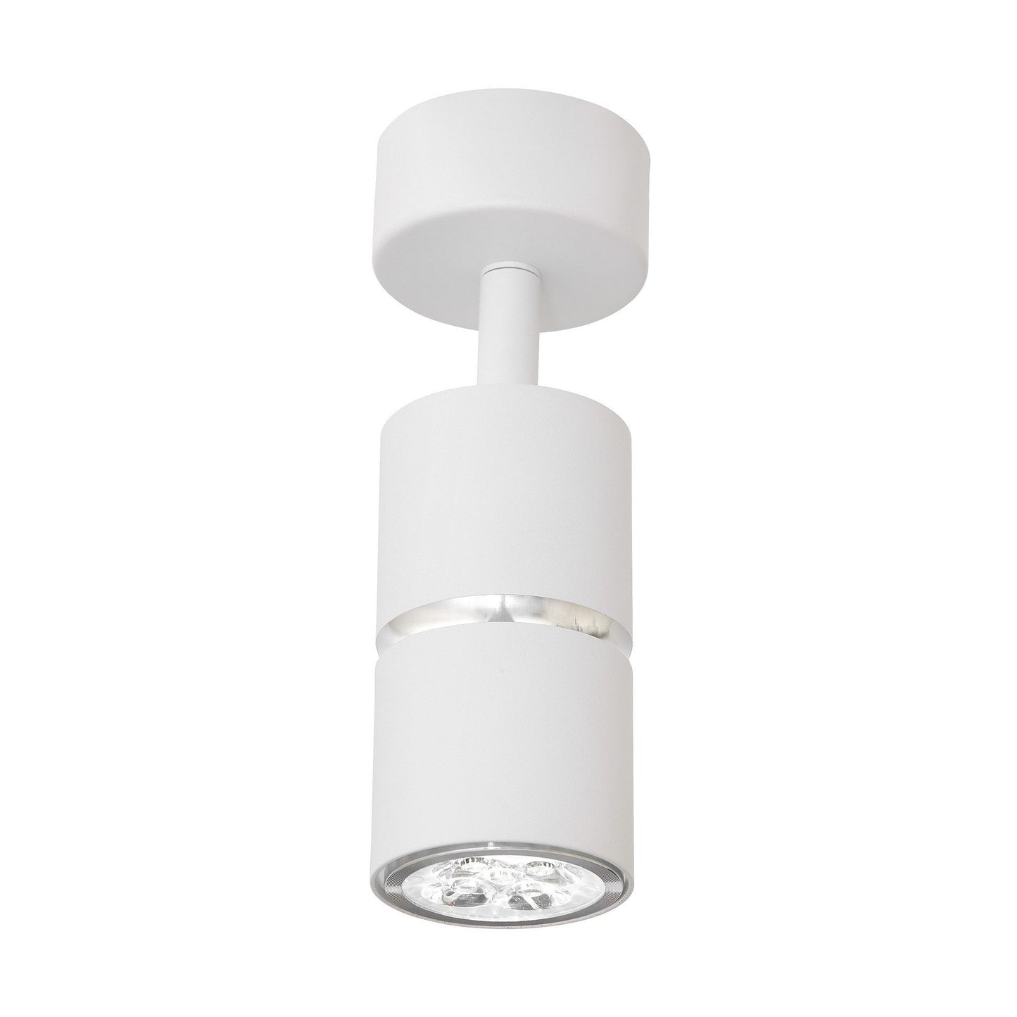 SPOT MODERN CEILING LAMP WHITE AND SILVER ASTI W1 - LuminaLux